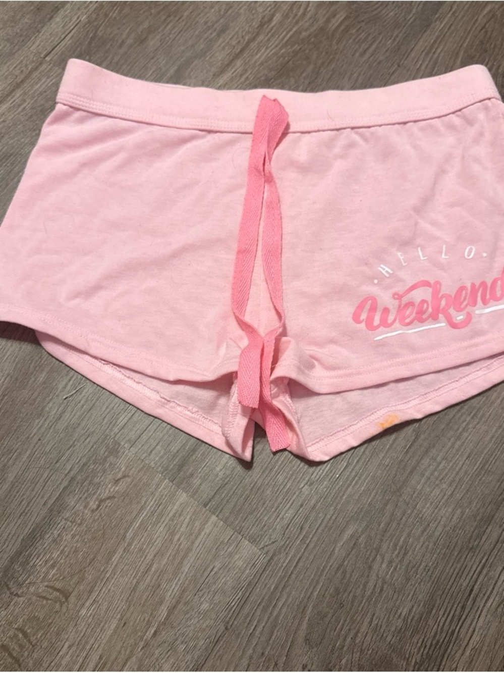 Bobbie Brooks Pink "Weekend" Cotton Lounge Shorts